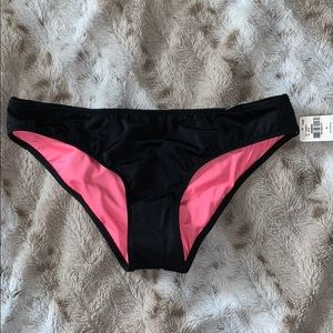 NWT VS PINK Black Bikini bottoms